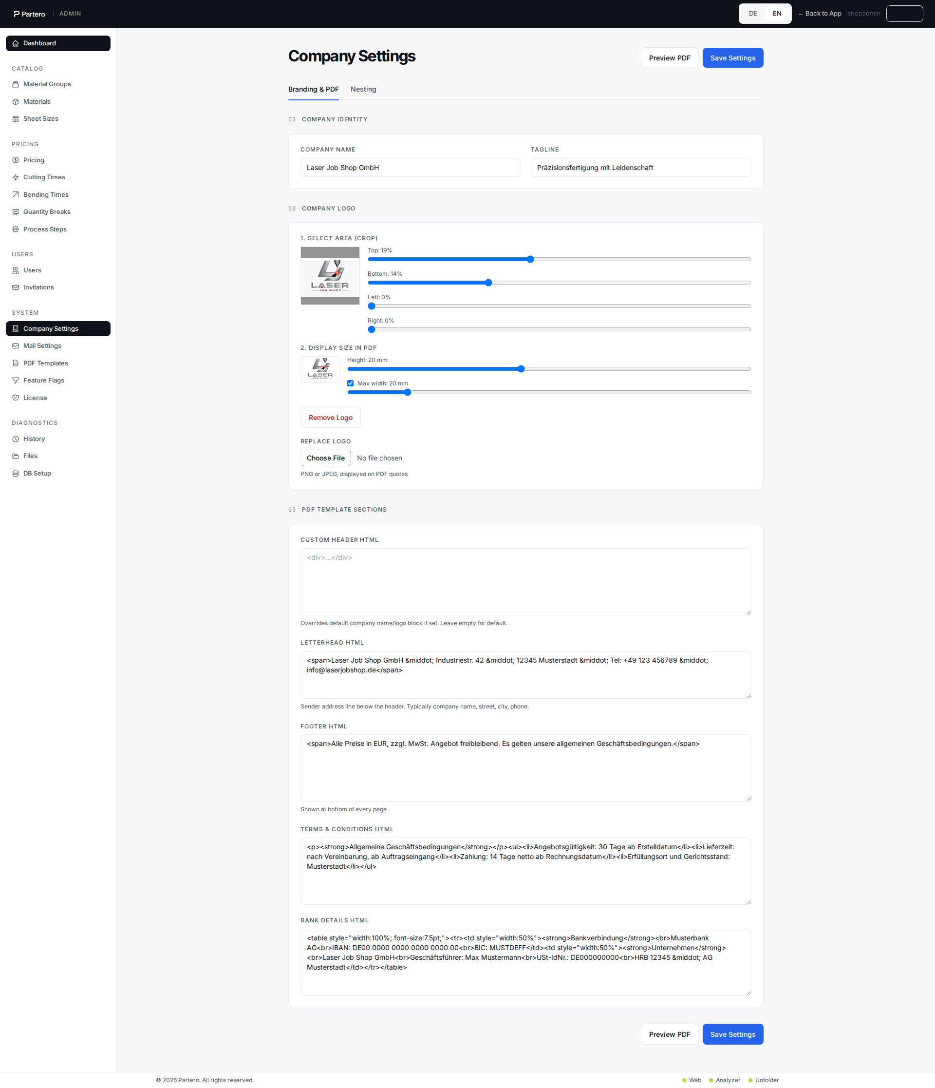 Configure your branding once